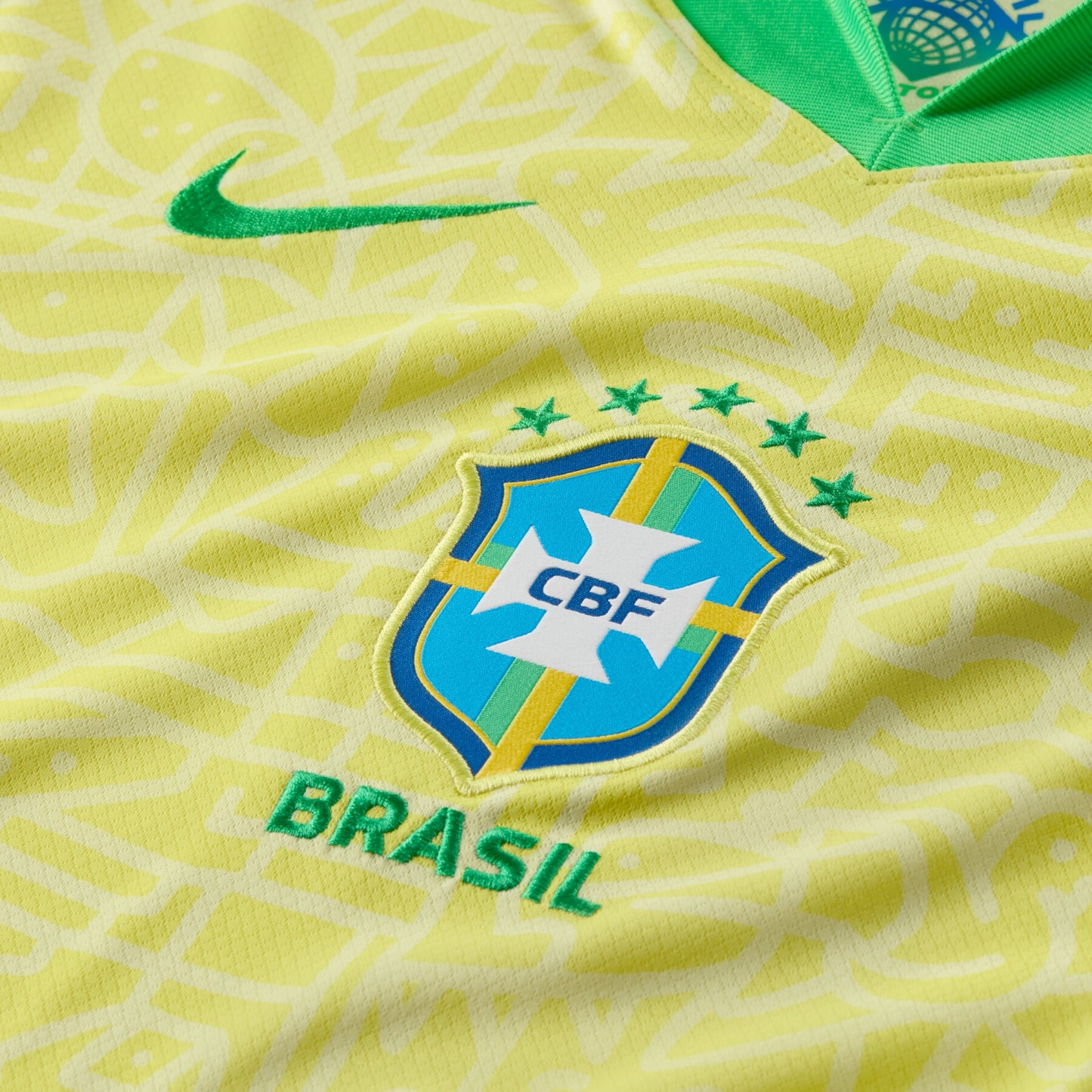 Détail de l'écusson du Maillot Brésil Domicile 2024/2025 Nike