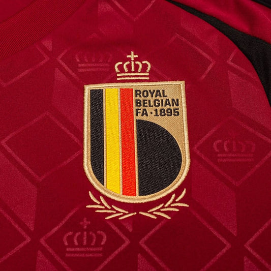 Détail de l'écusson du Maillot Belgique Domicile 2024/2025 Adidas